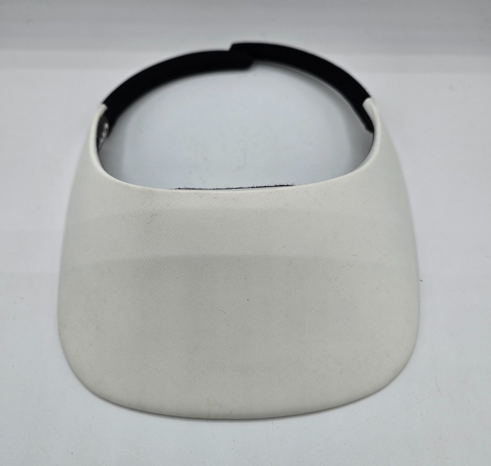 No Headache Golf Visor Hat Womens One Size Curved Brim White Black